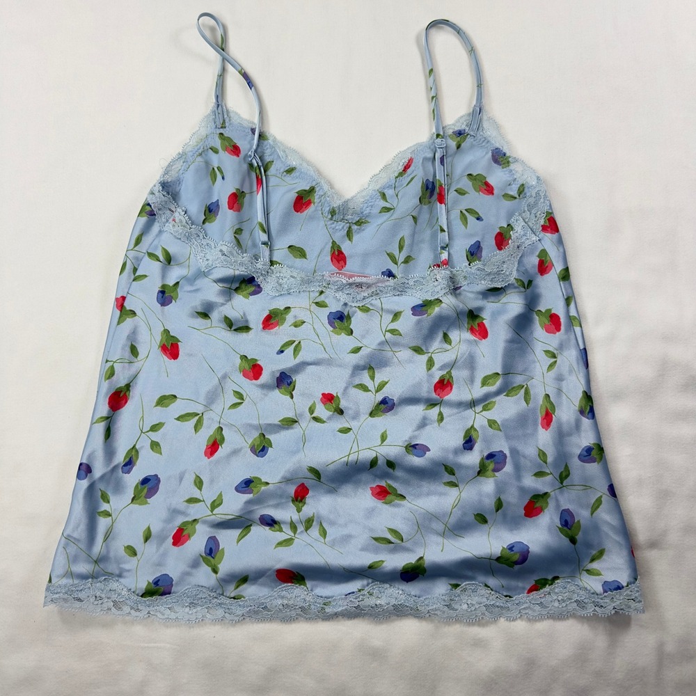 Victoria's Secret Pajama Set Women's Small Blue‎ Floral PJs Tank Shorts - Picture 5 of 11
